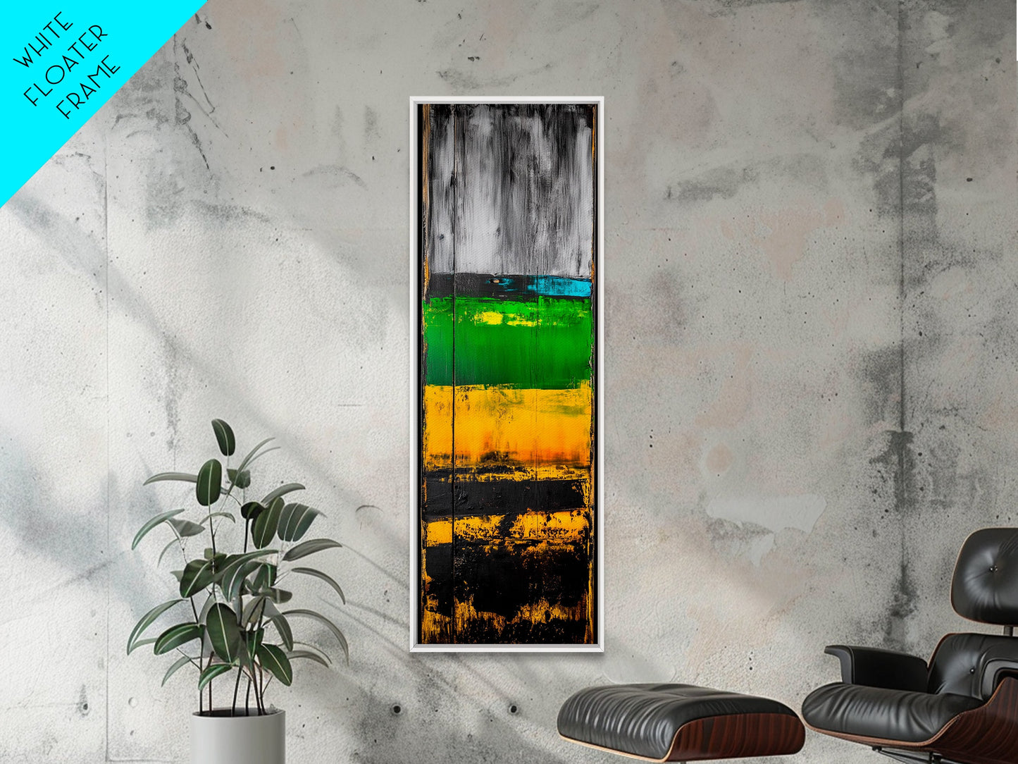 Rustic Abstract, Distressed Wood Texture Painting, Modern Farmhouse Wall Art, Framed Canvas Print, Industrial Decor, Neutral Artwork