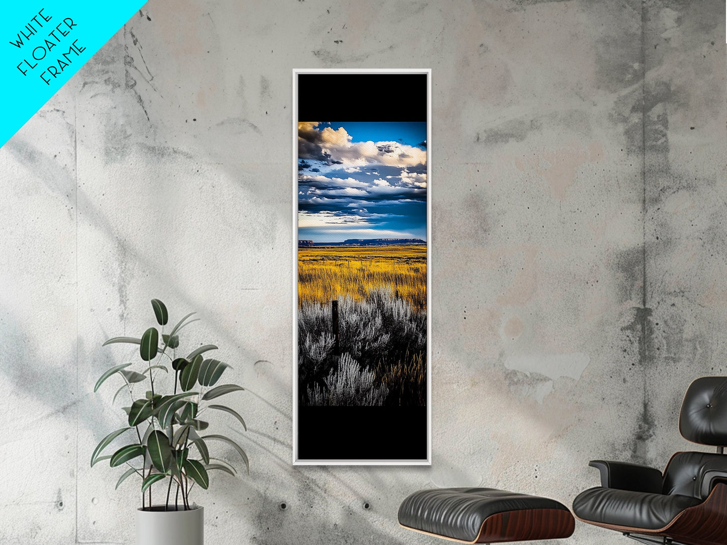Open Prairie, Sunset Field, Vast Landscape Art, Western Home Decor, Framed Canvas Print, Large Wall Art, Rustic Farmhouse Art, Horizon View