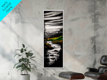 Vibrant Fields, Colorful Abstract, Framed Canvas Print, Nature Inspired Wall Art, Boho Decor, Warm Earthy Tones, Living Room Art