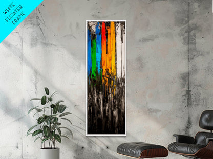 Dripping Paint Art, Abstract Modern Painting, Colorful Statement Wall Decor, Vibrant Home Accent, Unique Art Piece, Canvas Print