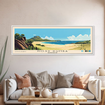 Nosy Kumba, Madagascar Panoramic Print, Vacation Gift, Madagascar Wall Art, Vacation Wall Art, Vacatation Memories, Beach Decor, Beach Or Lakehouse Art