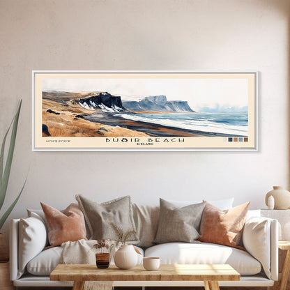 Búðir Beach, Iceland Watercolor Beach Print, Vacation Gift, Iceland Wall Art, Beach Painting, Beach Decor, Beach Painting