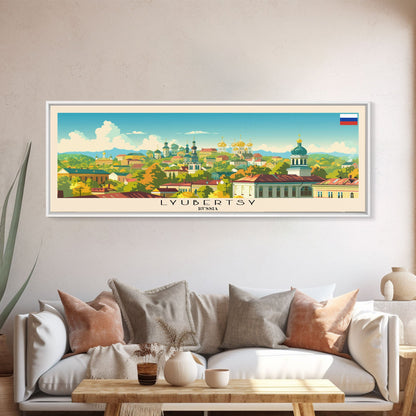 Reisekunst aus Ljubertsy, Russland: Stadtansichten, gerahmte Leinwanddrucke oder Wandbilder aus Metall, Europa-Reiseposter, Panorama-Wandbilder, extra breite Wandbilder
