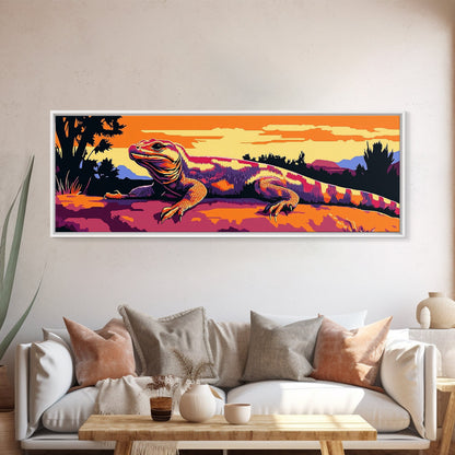 Geometrische Wandkunst, gerahmter Leinwanddruck, Wandkunst im Südwest-Stil, Chicano-Kunst, extra breite Kunstwerke, rustikale Wandkunst, stimmungsvolle Kunst, Kunst für über dem Sofa