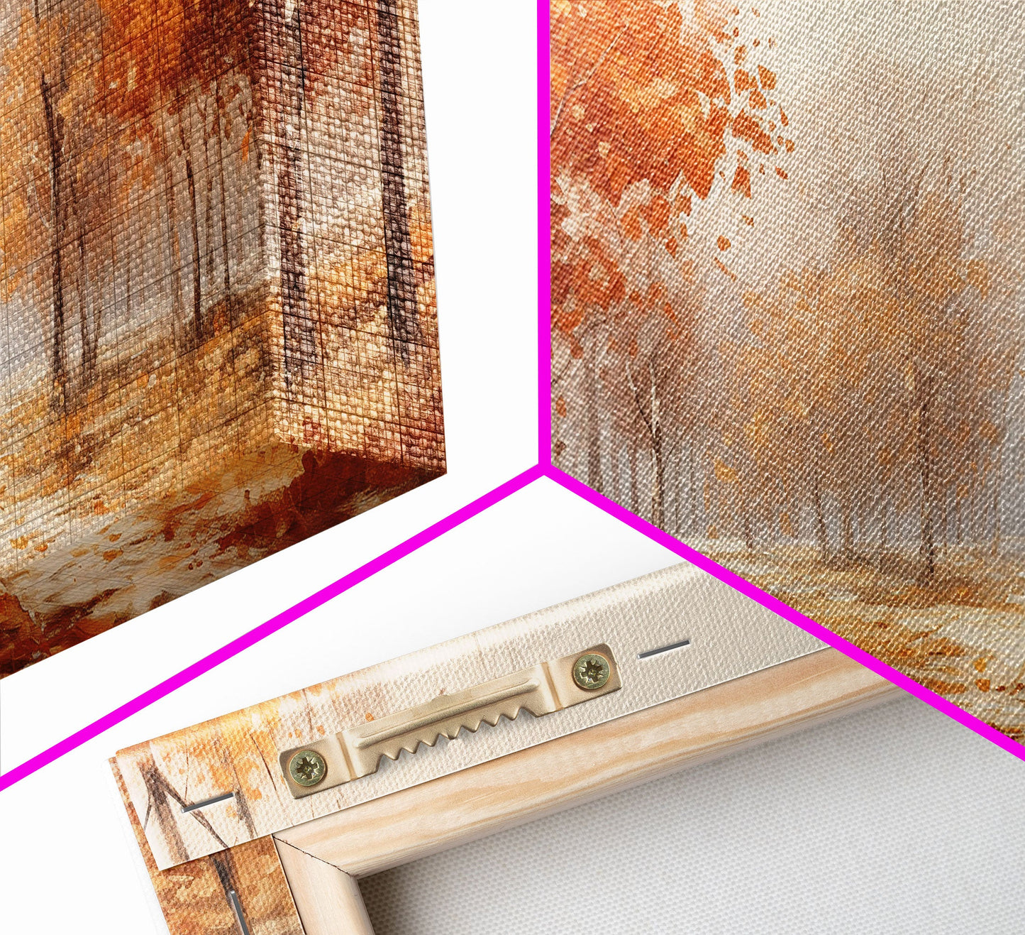 Seasonal Decor, Fall Centerpiece Landscape Painting Canvas Print, Autumn Decor, Fall Centerpiece, Fall Home Decor, Fall Farmhouse Wall Decor