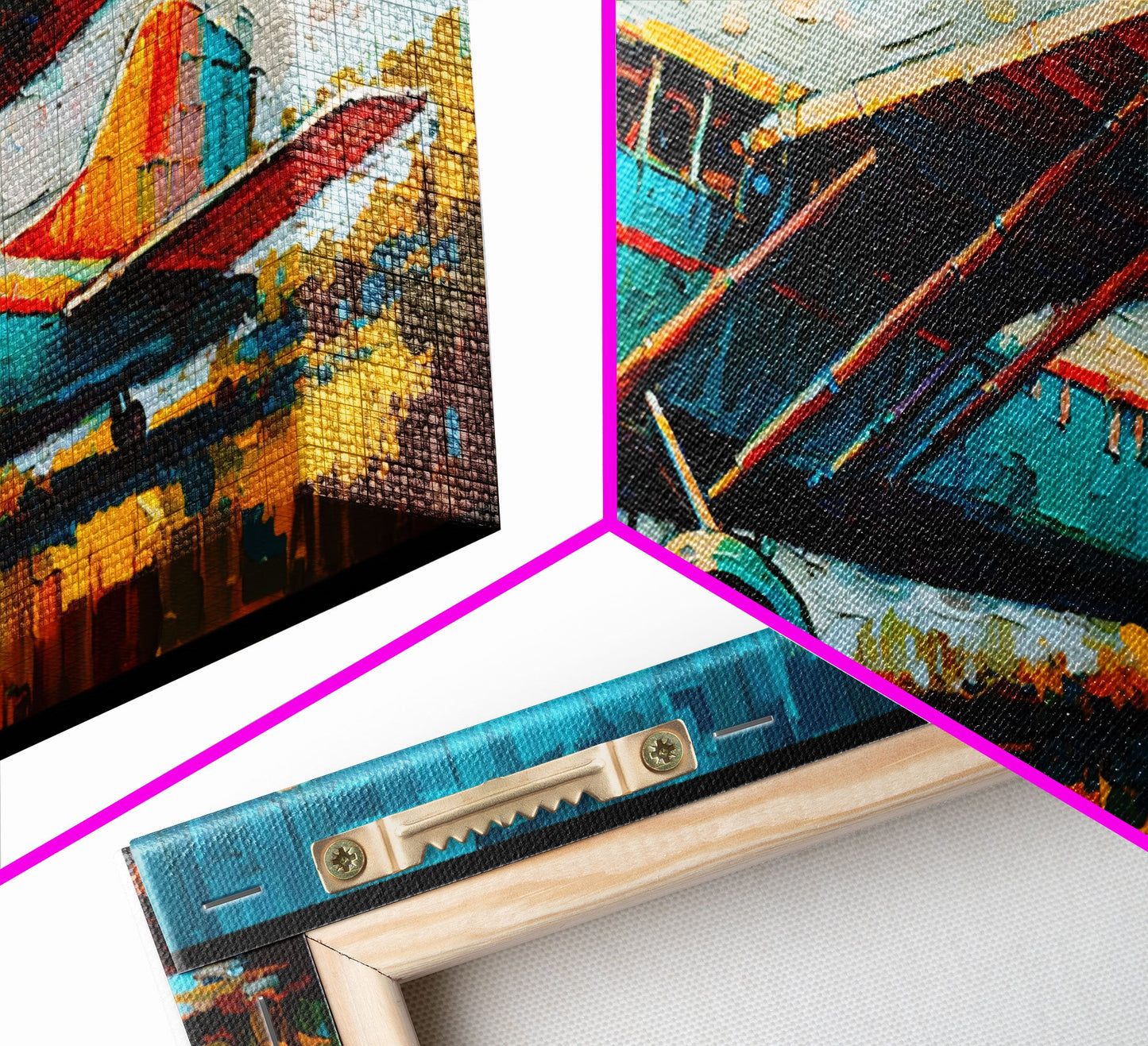 Aeroplane Art, Antique Airplane Painting Canvas Print, Framed Canvas Art, Above Sofa Art, Gift for RC Plane Pilot