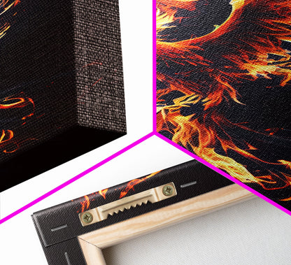 Canvas Print Of "The Phoenix" - Rebirth Art - Framed Canvas Art - Framed Wall Art