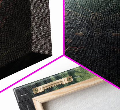 Butterfly Wall Decor, Butterfly In Woods, Green Wall Art, Insect Wall Decor, Wall Decor, Canvas Print, Wall Art, Framed Canvas