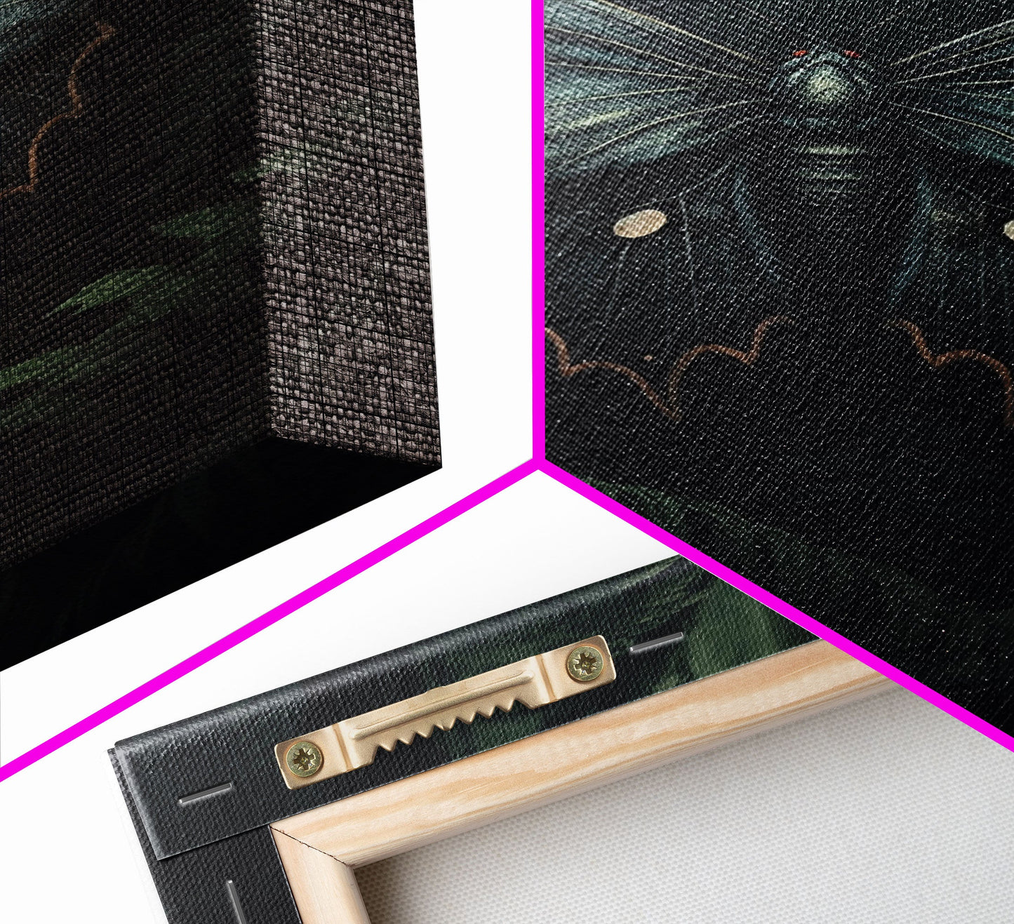 Butterfly In Woods, Butterfly Wall Decor, Dark Art, Green Wall Art, Insect Wall Decor, Wall Decor, Canvas Print, Wall Art, Framed Canvas