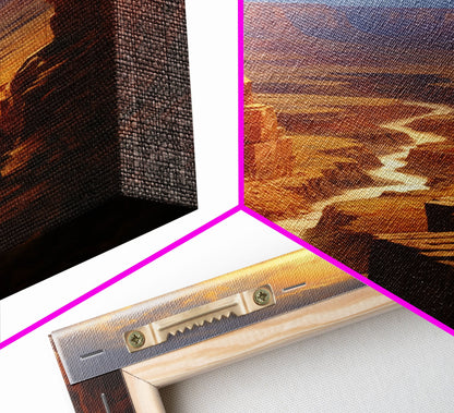 Canyon Wall Art, River Wall Print, Landscape Print, Canvas Print, Wall Art, Vertical Art, Family Room Wall Art, Home Decor Prints, RV Decor