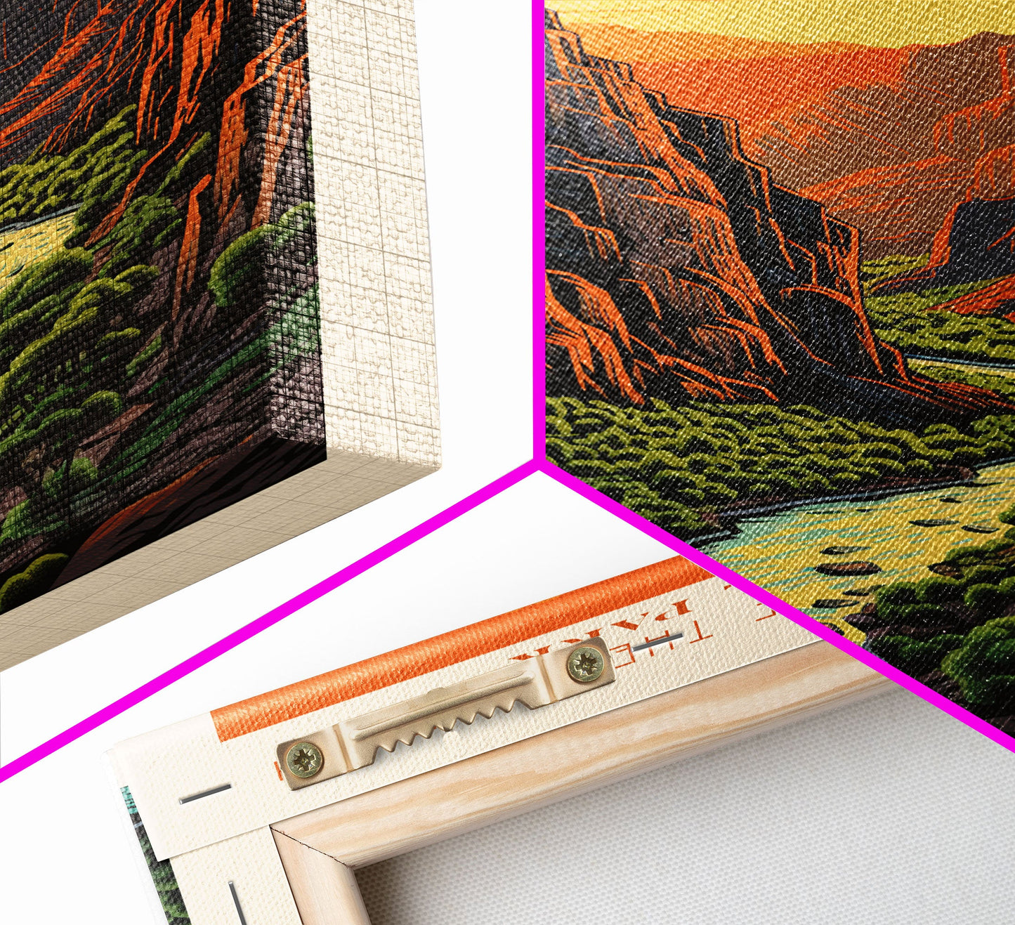 Black Canyon Of The Gunnison National Park Travel Poster Print, Canvas Print Wall Art, Colorado Travel Art, Midcentury Modern Travel Decor