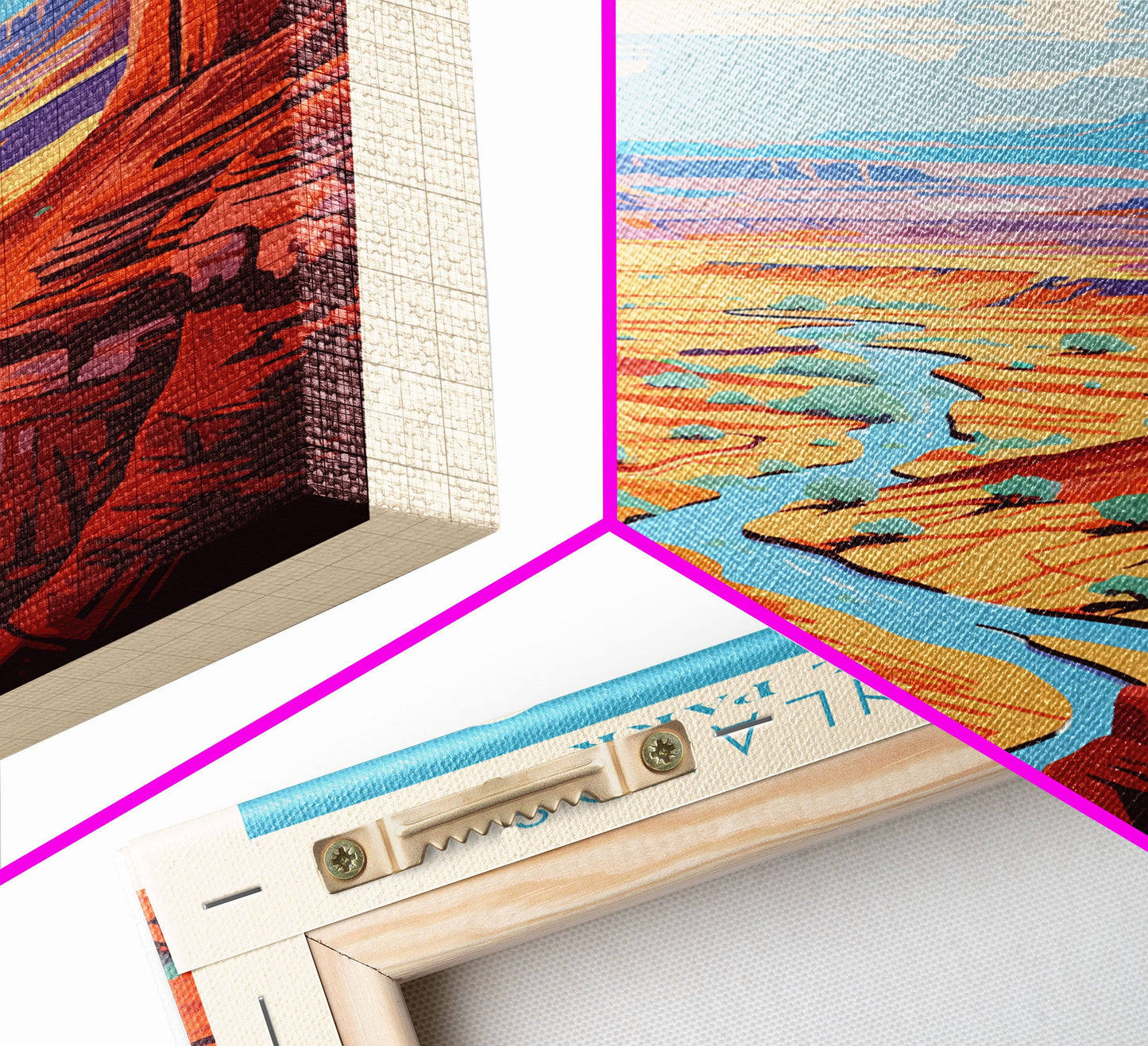 Canyonlands National Park Utah Travel Art, National Park Print, Minimalist Travel Art, Midcentury Modern Style Landscape Painting