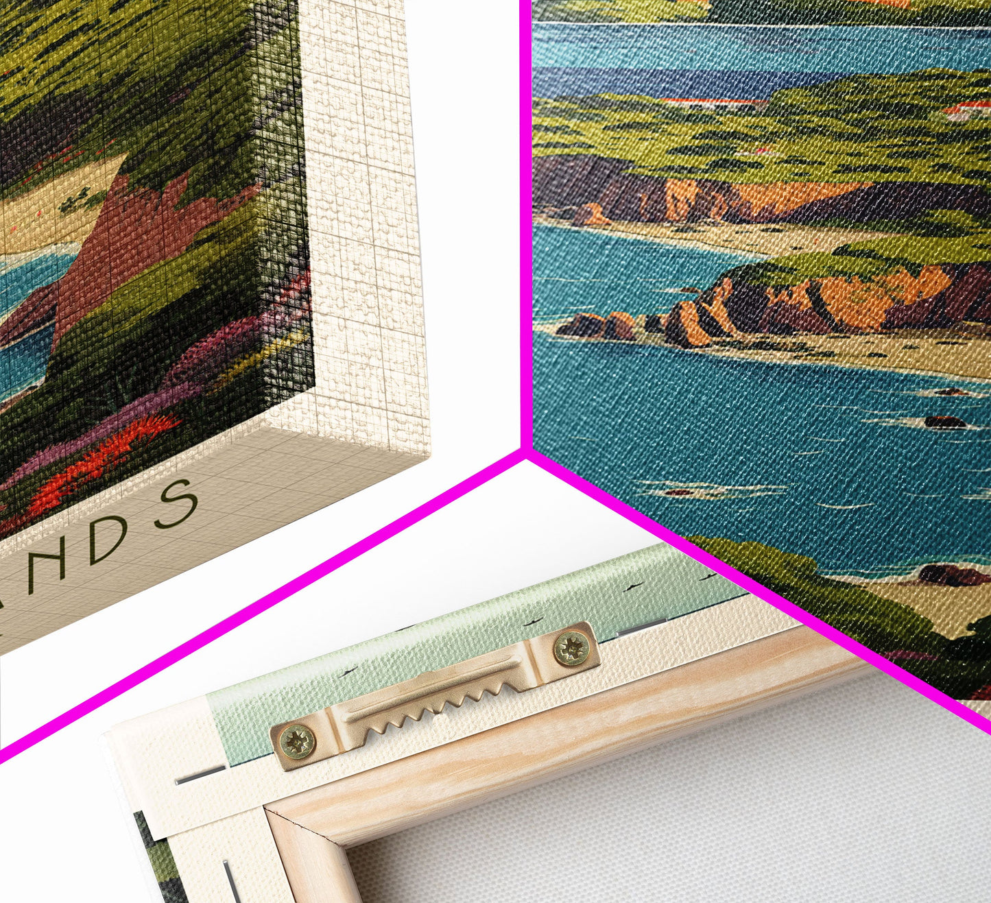 Channel Islands National Park California Travel Art, National Park Print, Minimalist Travel Art, Midcentury Modern Style Landscape Painting