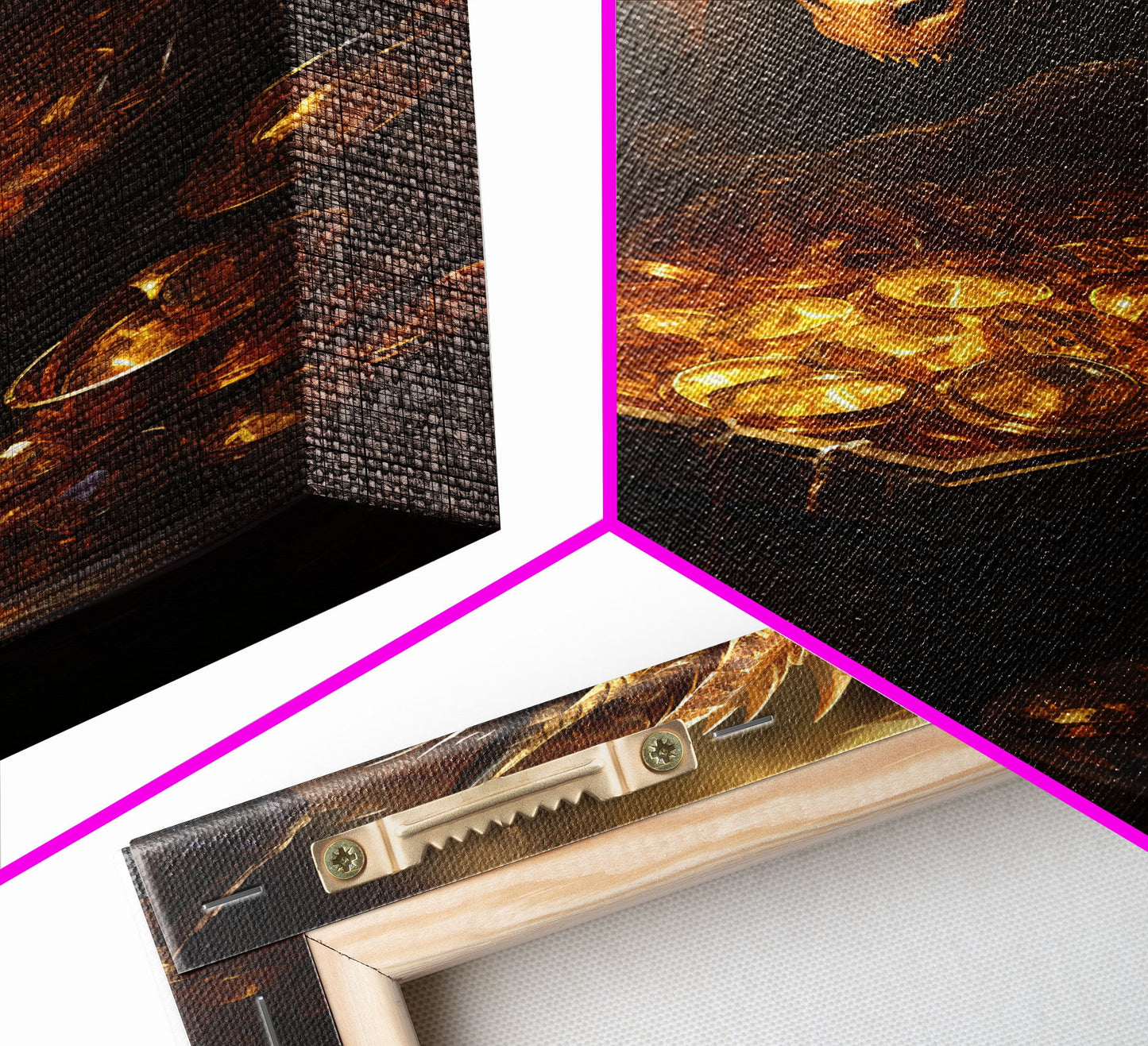 Drachenkunst, Fantasy-Kunst, Schatztruhe, Leinwanddruck, Wandbehang, Porträtkunst, Videospielkunst, Nerdige Wohndeko, Geschenk für Freunde