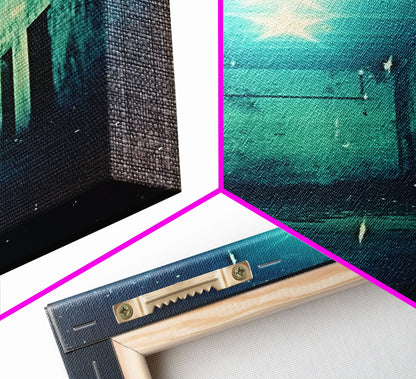 Abandoned Building, Spooky Art Print, Horror Home Decor, Canvas Print, Wall Hanging, Portrait Art, Anniversary Gift, Tiny House Decor