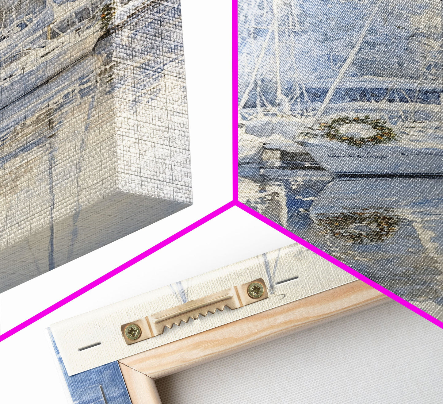 Nautical Christmas Decor, Sailboats On A Frozen Lake, 2024 Christmas Decor, Boho Christmas Decor, Christmas Mantle Decor