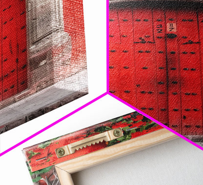 Change354 Architecture Print, 19th Century Architecture Photography, Mexico City Wall Art, Wood Framed Canvas Print