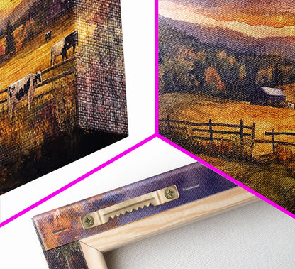 Christmas decor farmhouse, canvas print, Christmas home decor, extra large Christmas decor, rustic Christmas art, holiday wall art