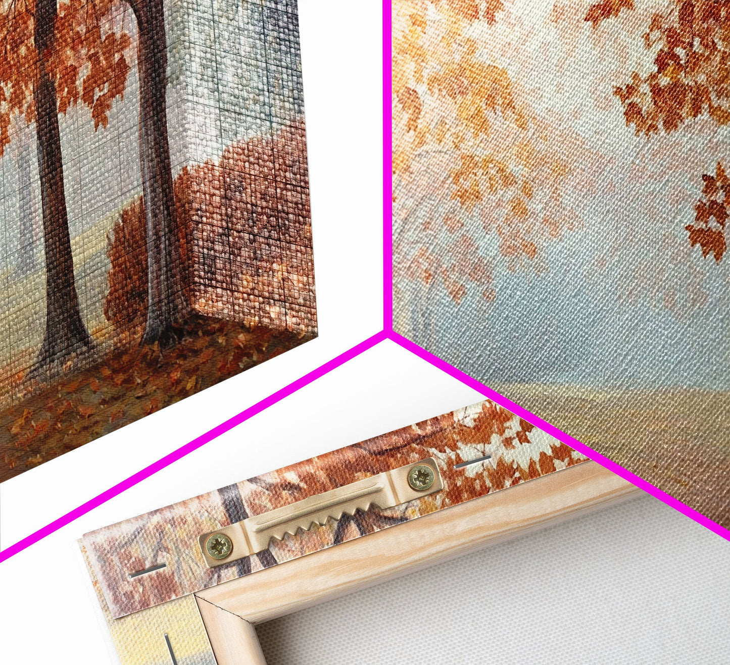 Elegant Christmas party with guests in formal attire by a Christmas tree Framed Canvas Print, holiday wall art for classy Christmas decor