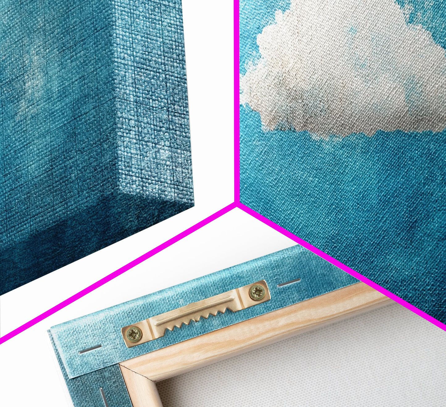 The Cloud - Modern Wall Art - Boho Art - Minimalist Art - Home Decor - Gift Idea - Canvas Wall Art - Overszied Art - Panoramic Art