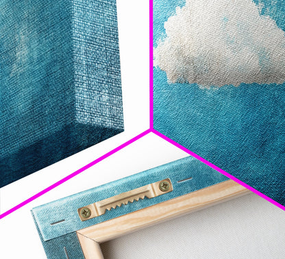 The Cloud - Modern Wall Art - Boho Art - Minimalist Art - Home Decor - Gift Idea - Canvas Wall Art - Overszied Art - Panoramic Art