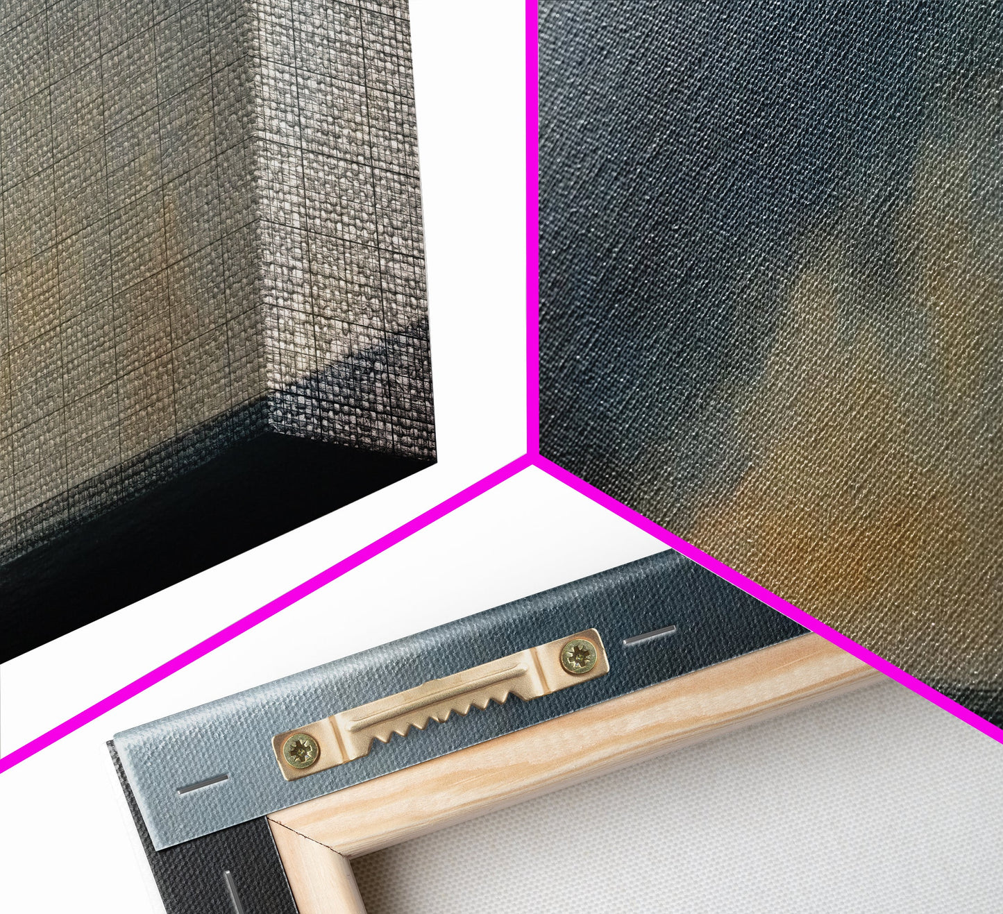 Storm Clouds Rolling In - Framed Canvas Print - Dark and Moody Landscape Painting - Seascape Painting - Ocean Art - Nautical Decor