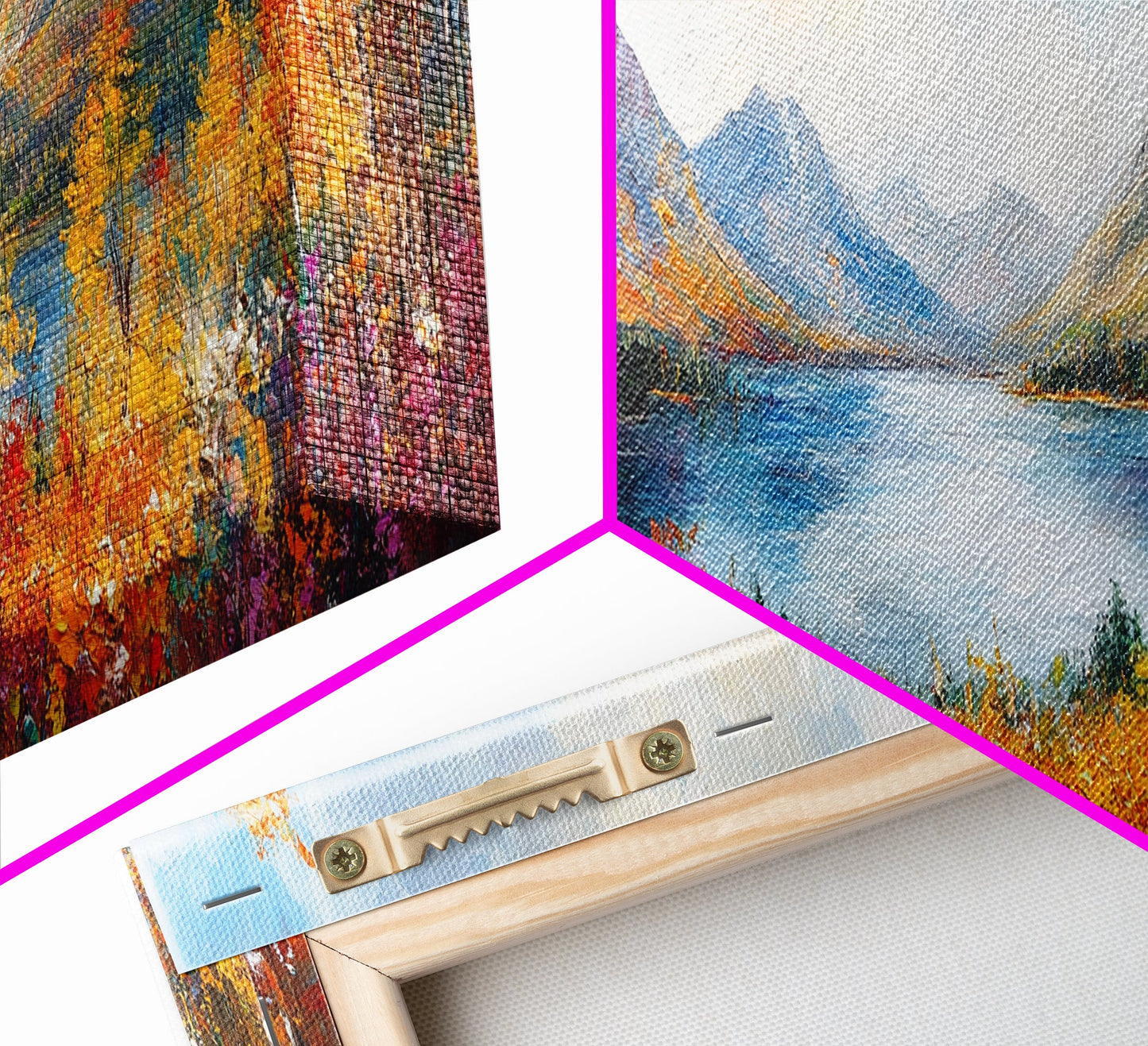 Modern Wall Art Print - Abstract Oil Painting Landscape Canvas Print - Extra Large Wall Art - Canvas Wall Art - Oversized Art