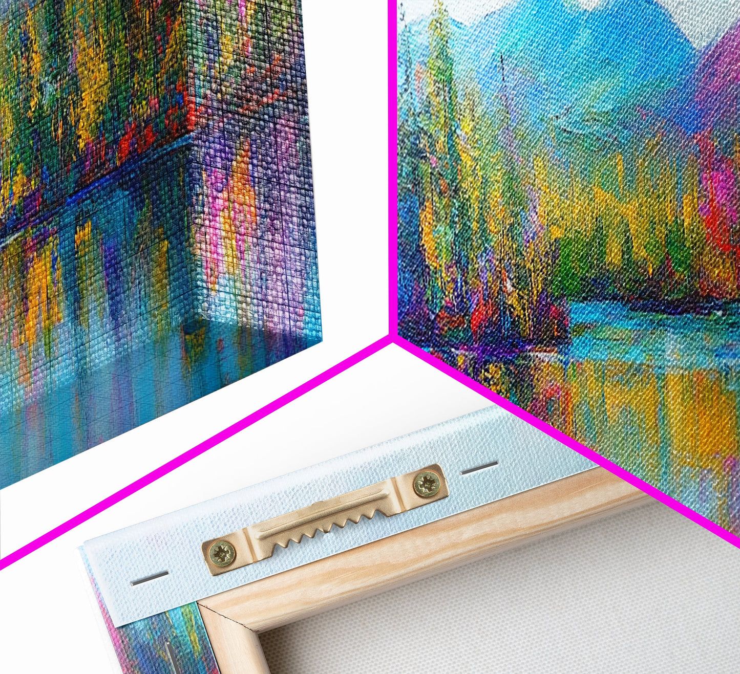 Abstract Landscape Painting Print, Panoramic, Surreal Art, Oversized Wide / Horizontal Fantasy Wall Art