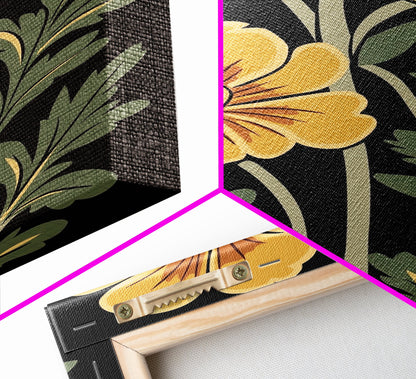 Abstract Floral Botanical Framed Canvas Wall Art, Abstract Botanical Print Minimalist Modern Art Boho Wall Decor Living Room Wall Art