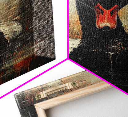 Evil Black Swan Painting Print, Gothic Home Decor, Halloween Decor, Spooky Season Wall Art, Black Swan Painting, Swan Decor, Animal Prints