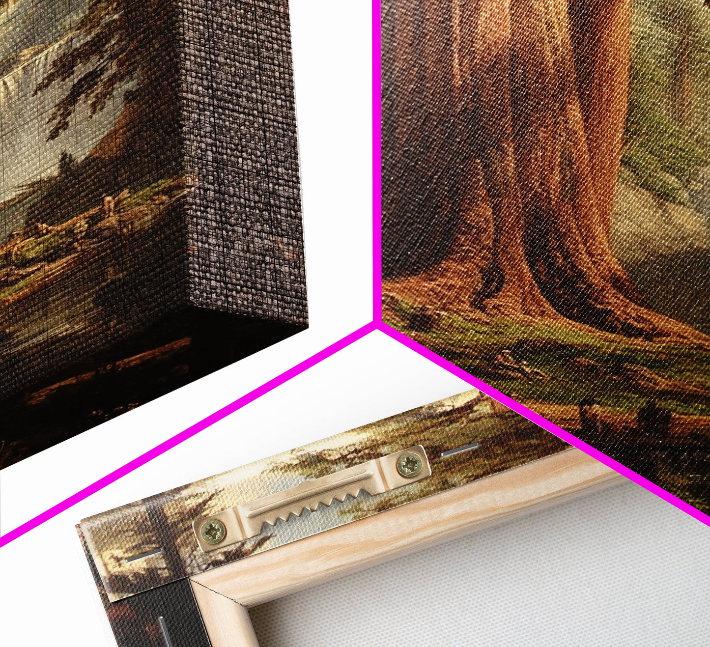 The Redwoods of California, Ancient California Canvas Print, Fantasy Decor, California Wall Art, Tall Redwood Trees Painting