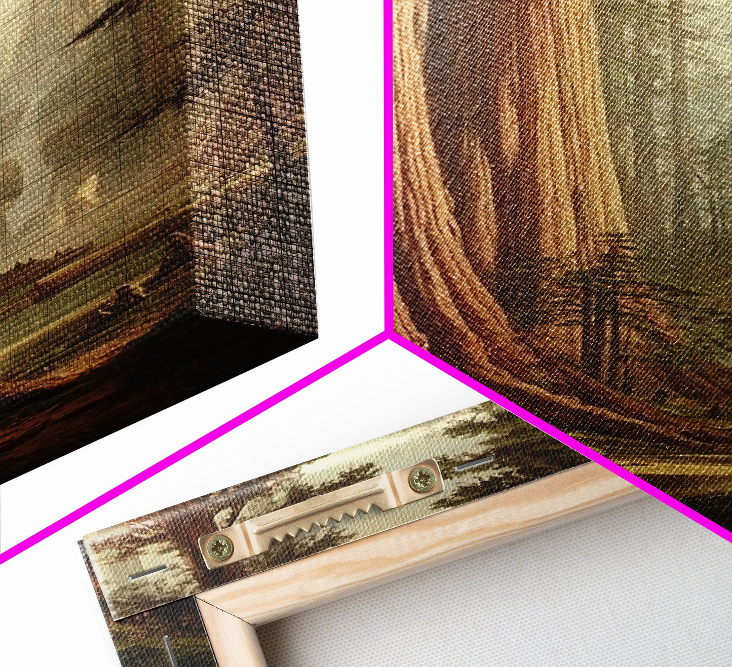 Majestic California Redwood Trees Framed Canvas Print, Redwood National Park, Fantasy Decor, California Decor, PNW Wall Art