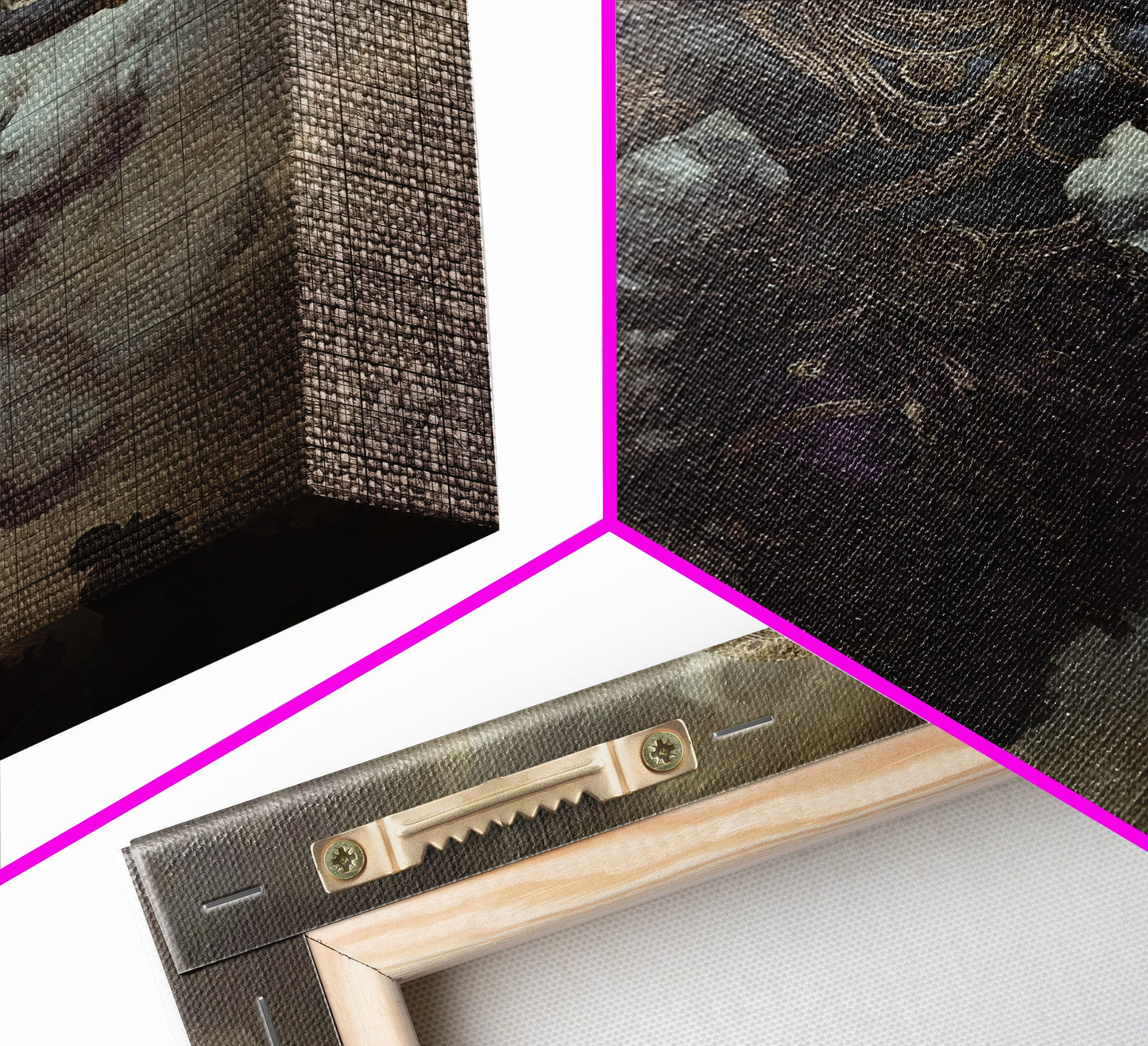 Radha Krishna Wall Art, Framed Canvas Print, Indian Inspired Wall Art, Krishna Painting, Hindu Art, Hinduism Decor