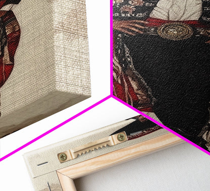 The Matador Oil Painting Canvas Print, Chicano Wall Art, Mexicano Decor, Mexican Inspired Wall Art