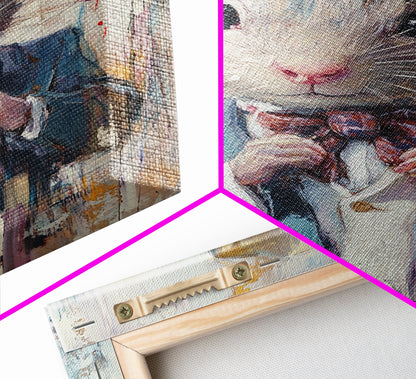 Dapper Rat Gentleman Canvas Print, Pet Rat Prints, Vintage Rat Art, Dressed Pets, Animals in Clothes, Pet in Costume Wall Art