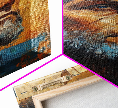 Ozymandias Painting Canvas Print, Ozymandias Wall Art, Ozymandias Print, Framed Canvas