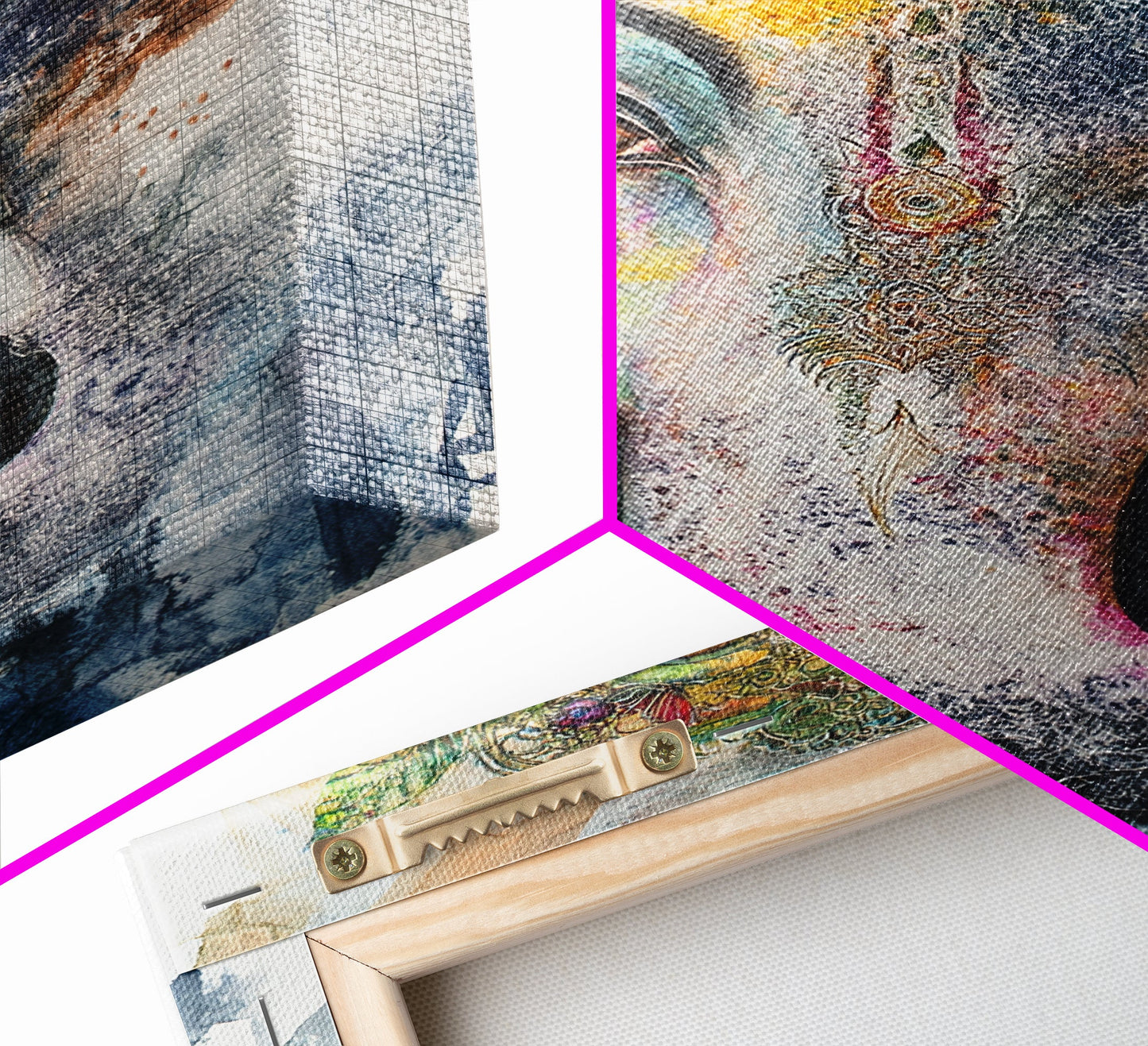 Ganesh Wall Art, Ganesha Painting Print, Framed Canvas Print, Painting of Ganesha, Ganesh Art