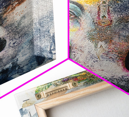 Ganesh Wall Art, Ganesha Painting Print, Framed Canvas Print, Painting of Ganesha, Ganesh Art