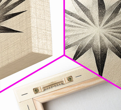 The North Star Canvas Print - Framed Canvas - Minimalist Christmas Art - Boho Christmas Art - Rustic Christmas Art