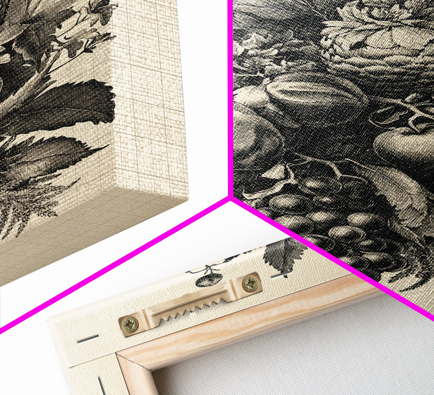 Vintage Christmas Wall Art Canvas Print - Framed Canvas - Minimalist Christmas Art - Boho Christmas Art - Rustic Christmas Art