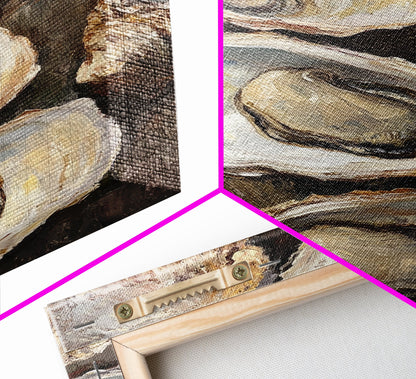 Oyster Painting Print, Oyster Shell Painting, Oyster Art, Kitchen Food Wall Art, Kitsch Kitcen Decor, Eclectic Home Decor, Kitchen decoration