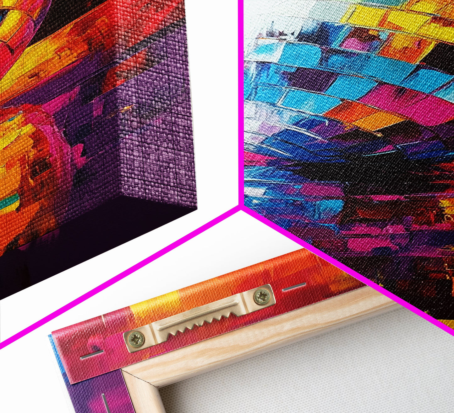 Reflections of a Disco Ball, Framed Canvas Print, Disco Ball Poster, Disco Ball Painting, Disco Ball Wall Art, Dance Studio Decor