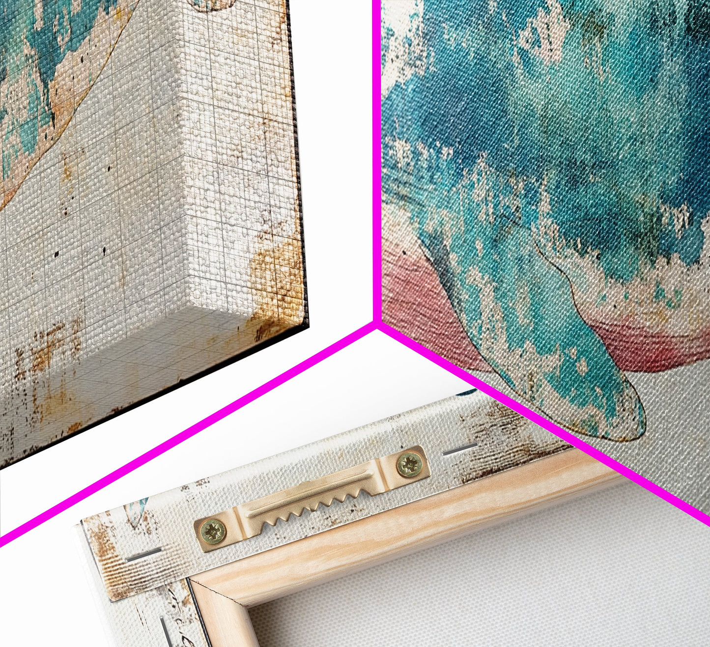 Humpback Whale Panoramic Wall Art Canvas Print - Wood Framed Canvas - Nautical Decor - Ready To Hang, Whale Art, Whale Fine Art