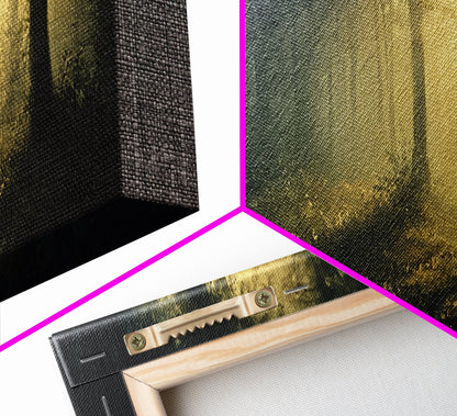 Mystical Forest Fantasy Wall Art, Canvas print, Fantasy Painting, Dark Fantasy Art, Mythical Fantasy Art, Panoramic Wall Decor