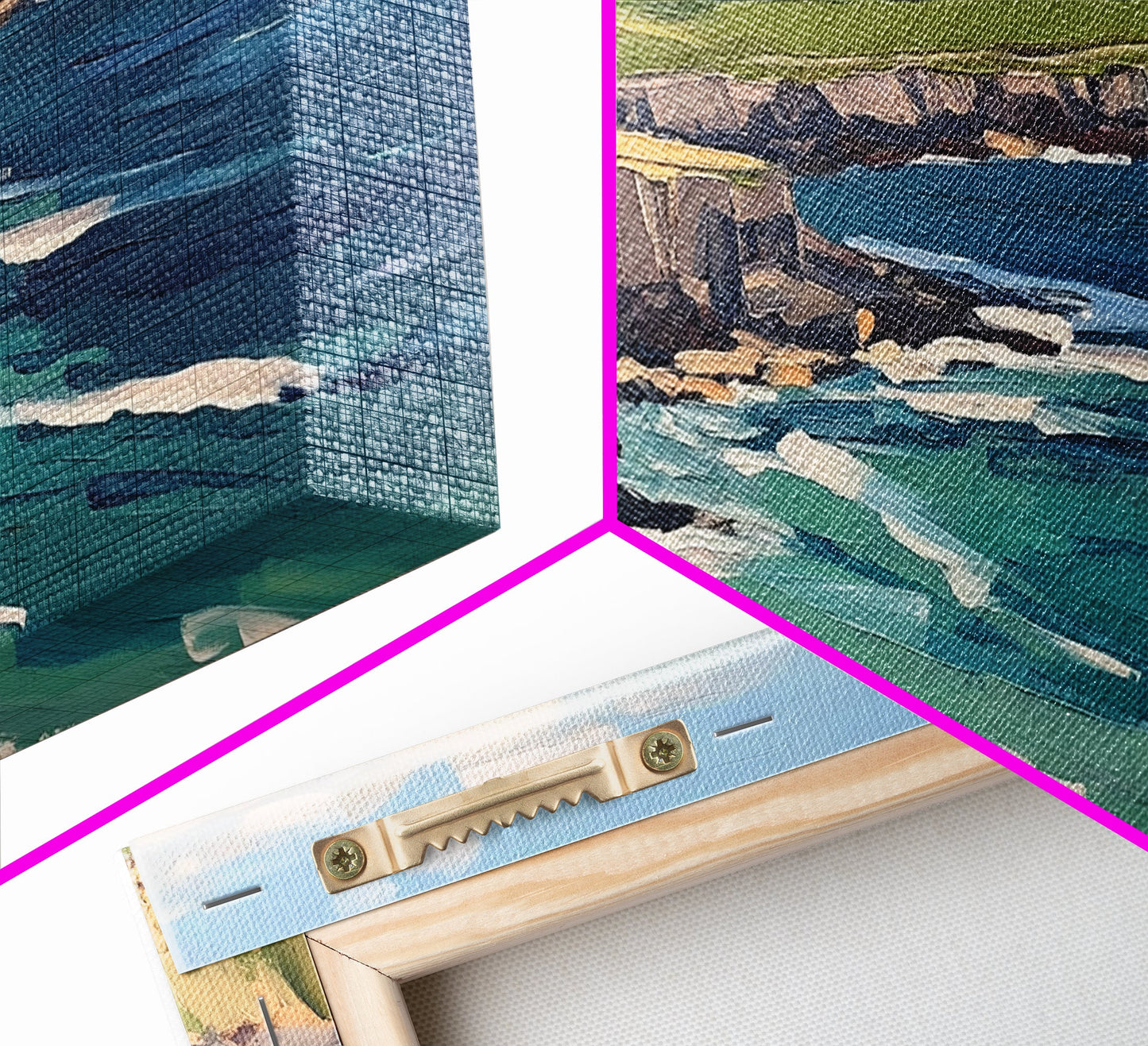 Abstract Ireland Landscape Painting Print | Cliffs of Moher | Ready To Hang | Framed or Unframed Landscape Painting | Original Wall Art