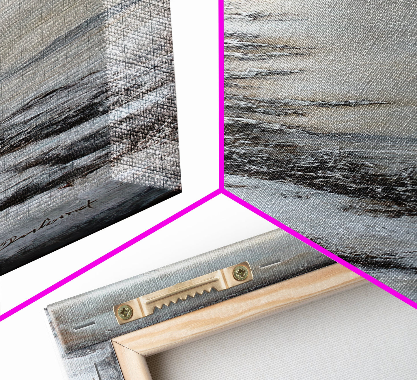 Framed Canvas Print Winter Pine Tree Art Rustic Landscape Wall Art Tall Narrow Art Cozy Cabin Decor Above Sofa Art