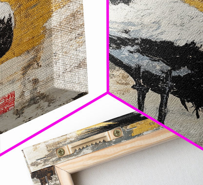 Wild Wolf Canvas Print Rustic Wall Art Tall Skinny Art for Bedroom Farmhouse Decor Animal Art Living Room Wall Art Gift Idea