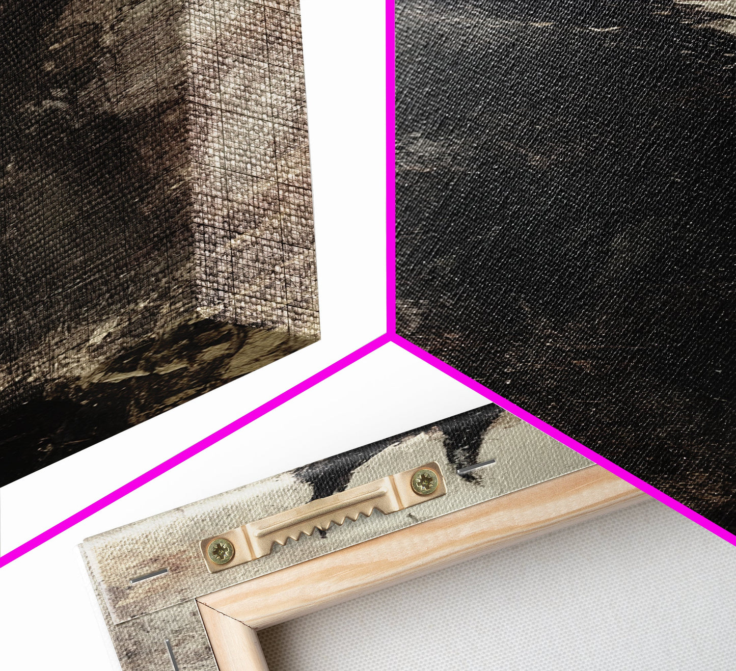 Framed Canvas Print of Dark Angels Wall Art with Gothic Aesthetic, Moody Art, Ozymandias Art, Unique Gift Idea, Long Narrow Wall Art, Tall Skinny Art