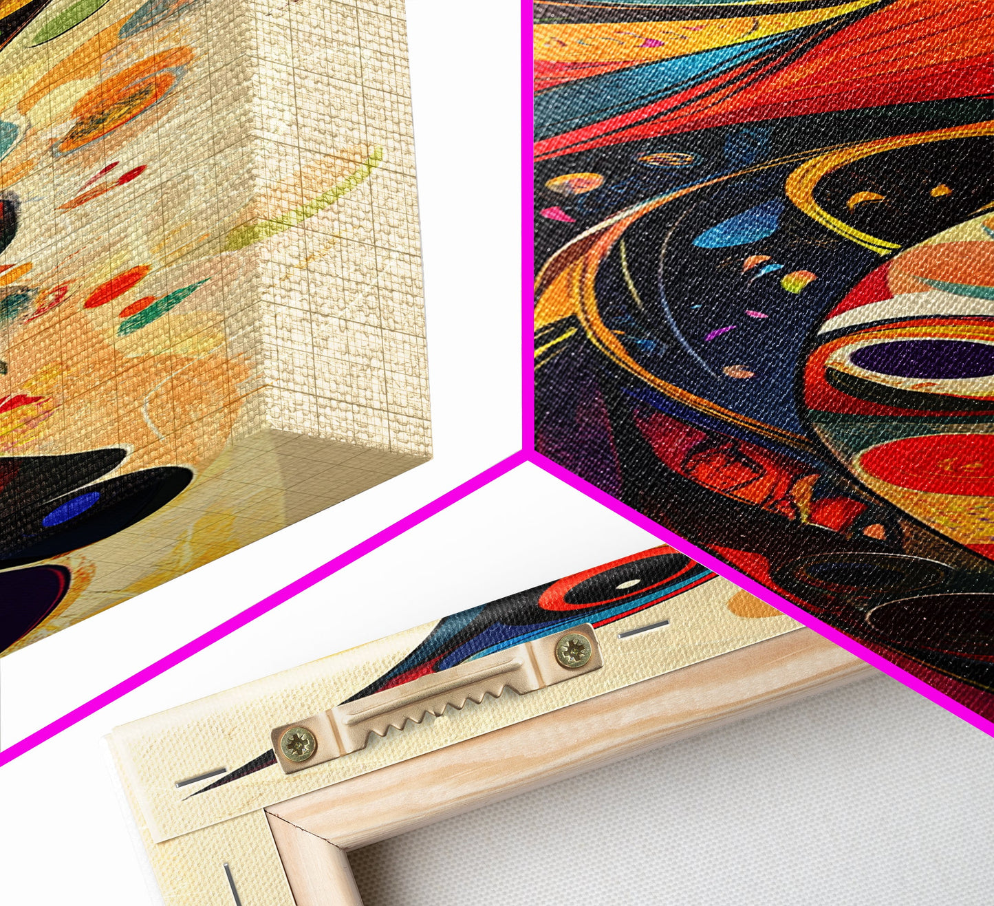 Bold Bird Design Framed Canvas Print Vibrant Peacock Wall Art Modern Whimsical Art Living Room Accent Bird Lover Gift Idea