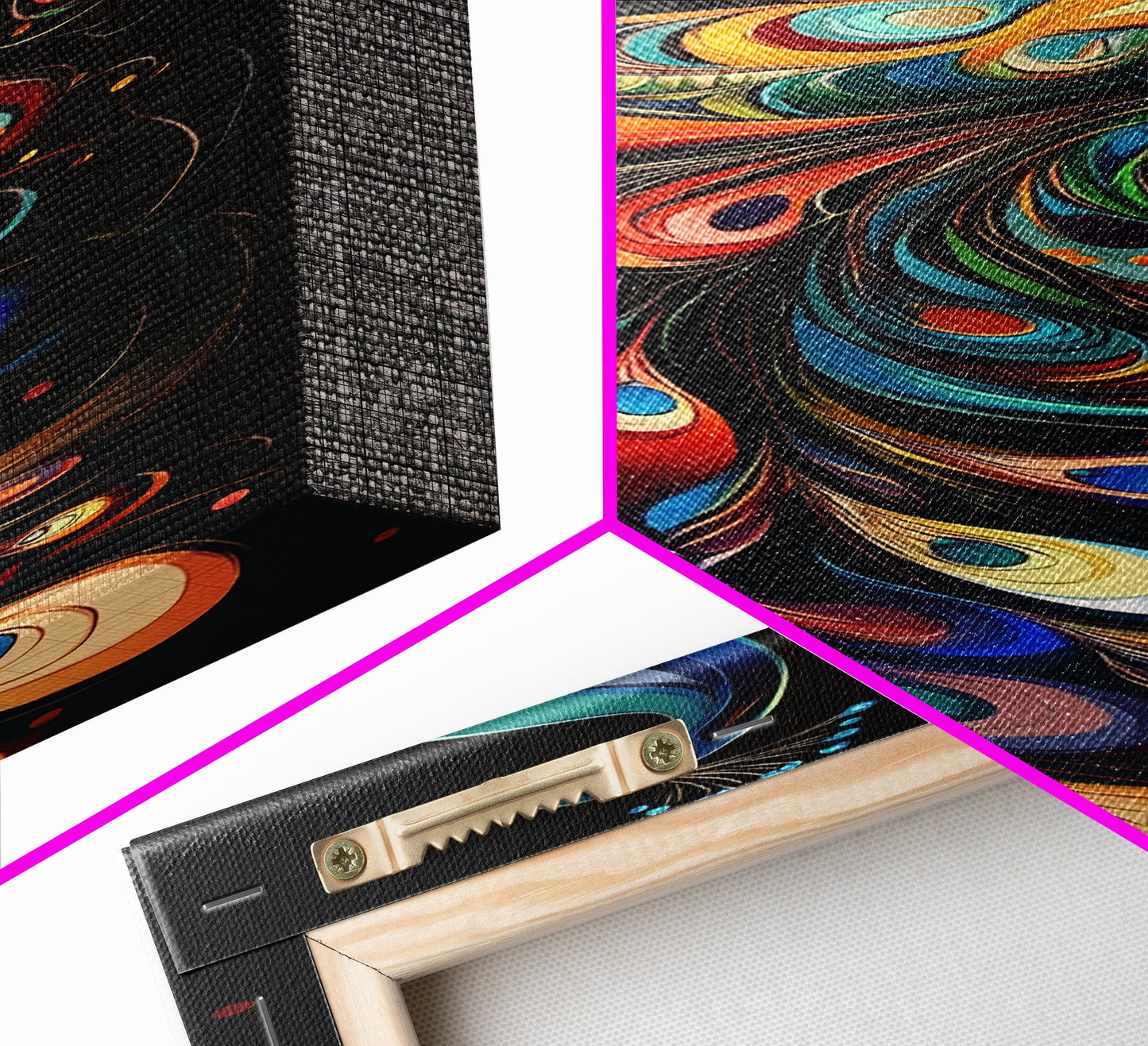 Whimsical Peacock Wall Art Canvas Print with Bold Modern Design and Boho Decor, Perfect Accent for Bedroom or Living Room Art